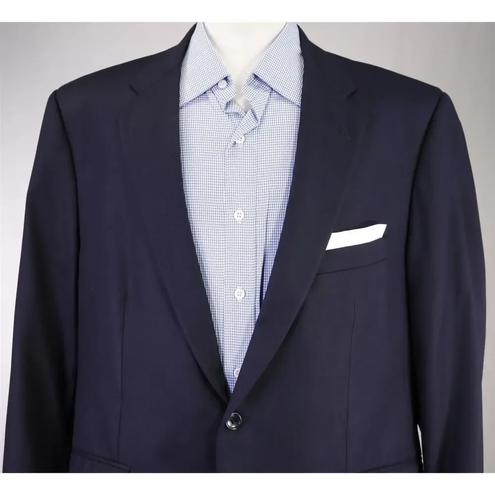 Maus & Hoffman Navy Blue 100% Cashmere 2-Btn Blazer Jacket 44S